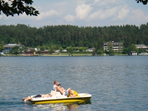 le lac de Klopeiner See en Carinthie